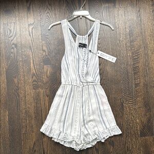 MINKPINK Georgia Ruffle Hem Playsuit Romper - NWT